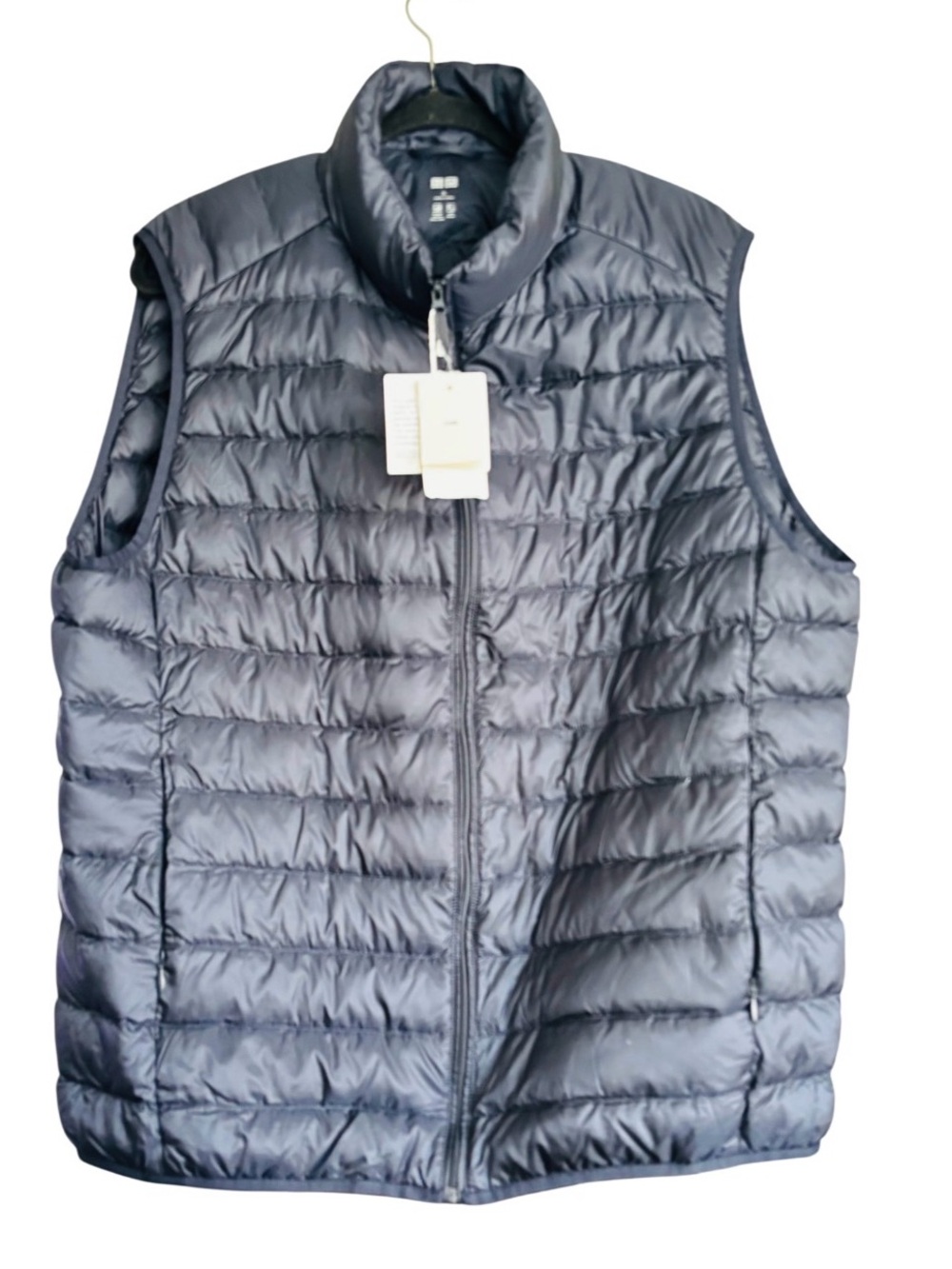 Women's Ultra Light Down Puffer Vest Size XL Navy Blue by UNIQLO New With Tags